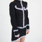 AZA JACKET WITH LACE TRIMS