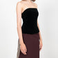 LAURIE STRAPLESS TOP IN BLACK