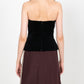 LAURIE STRAPLESS TOP IN BLACK