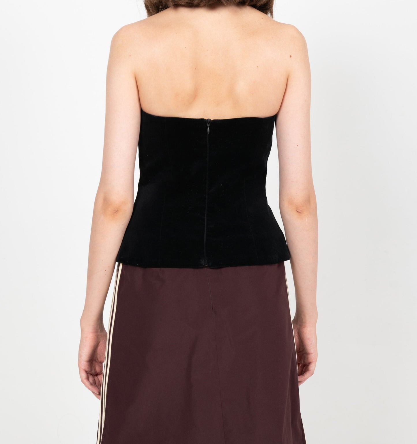 LAURIE STRAPLESS TOP IN BLACK