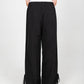 GIADA BOW/BLACK STRIPE NYLON TROUSERS IN BLACK (REGULAR)