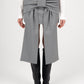 MIA BOW DETAIL SKIRT IN GREY