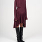 SAMIA DRESS IN BURGUNDY