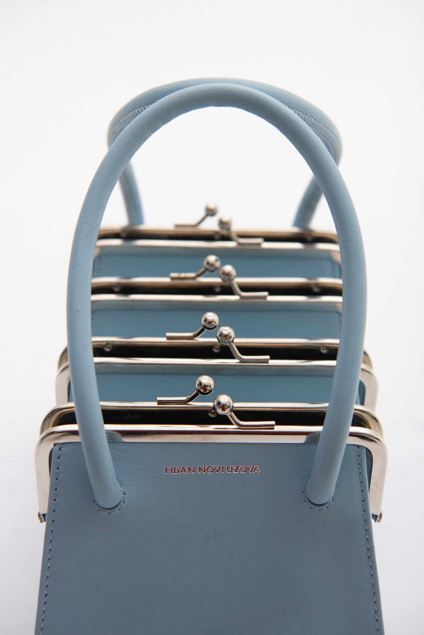 BOA FOUR CLASP BAG IN BABY BLUE