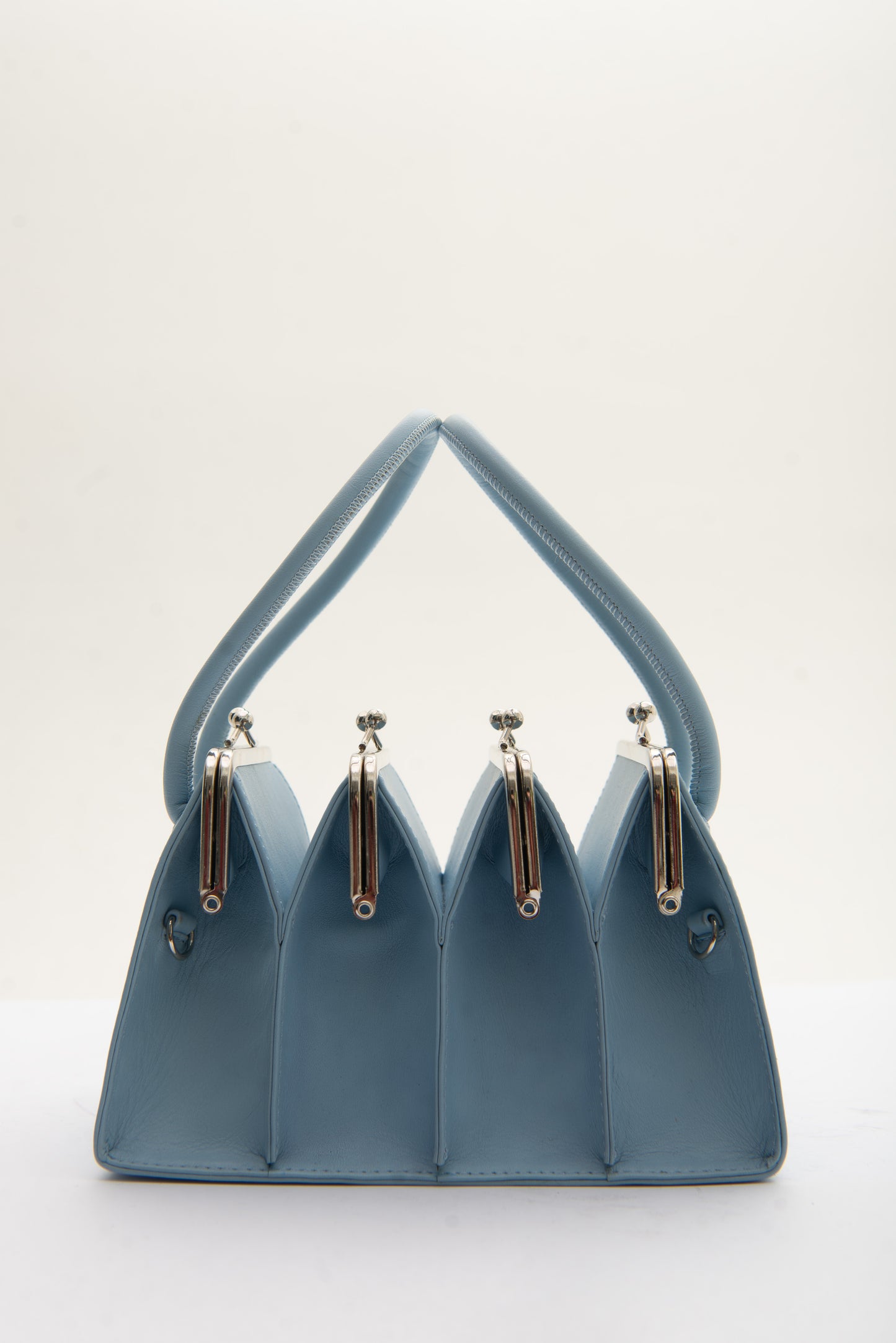 BOA FOUR CLASP BAG IN BABY BLUE