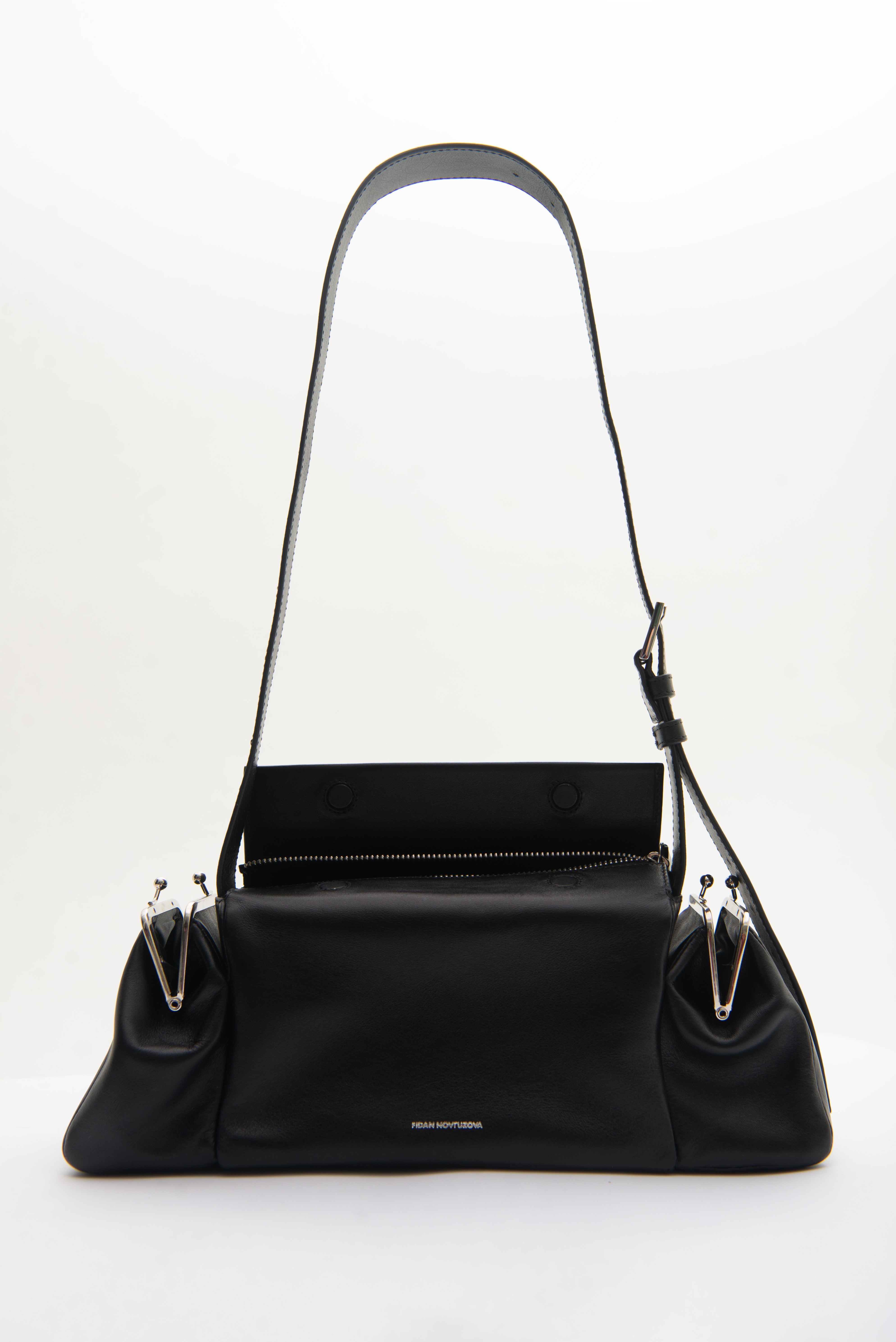 LALA LEATHER BAG IN BLACK – FIDAN NOVRUZOVA