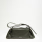 LALA LEATHER BAG IN BLACK IN DARK GREEN