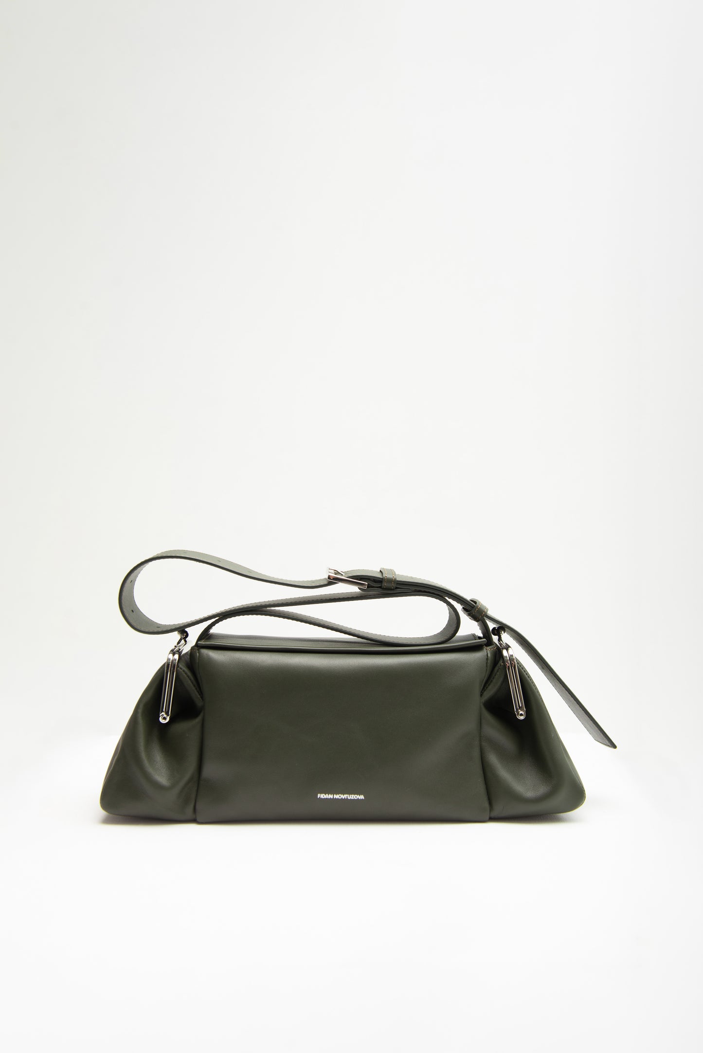 LALA LEATHER BAG IN BLACK IN DARK GREEN