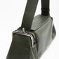 LALA LEATHER BAG IN BLACK IN DARK GREEN