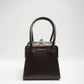 BOA FOUR CLASP BAG IN CHOCOLATE BROWN