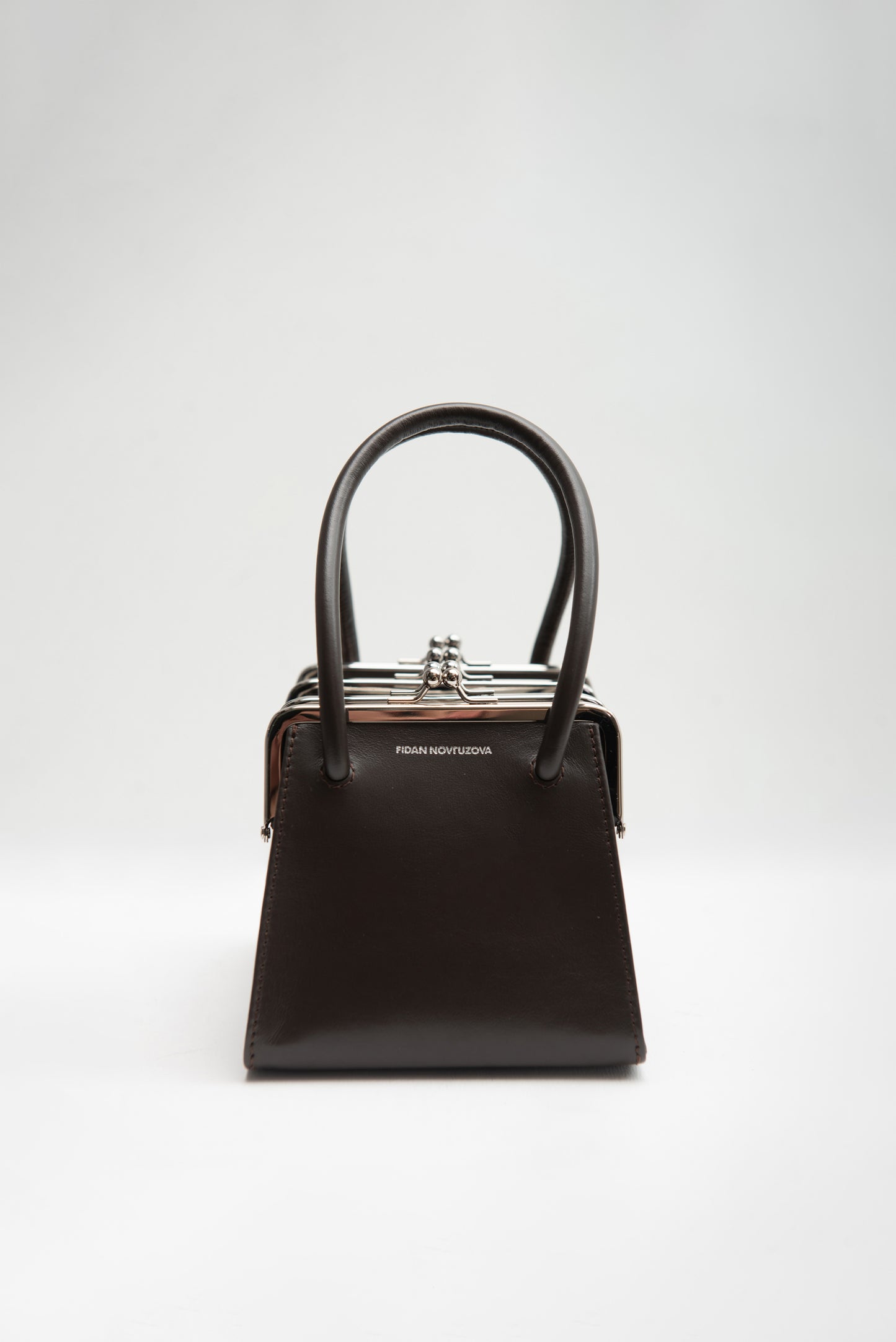 BOA FOUR CLASP BAG IN CHOCOLATE BROWN