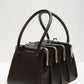 BOA FOUR CLASP BAG IN CHOCOLATE BROWN