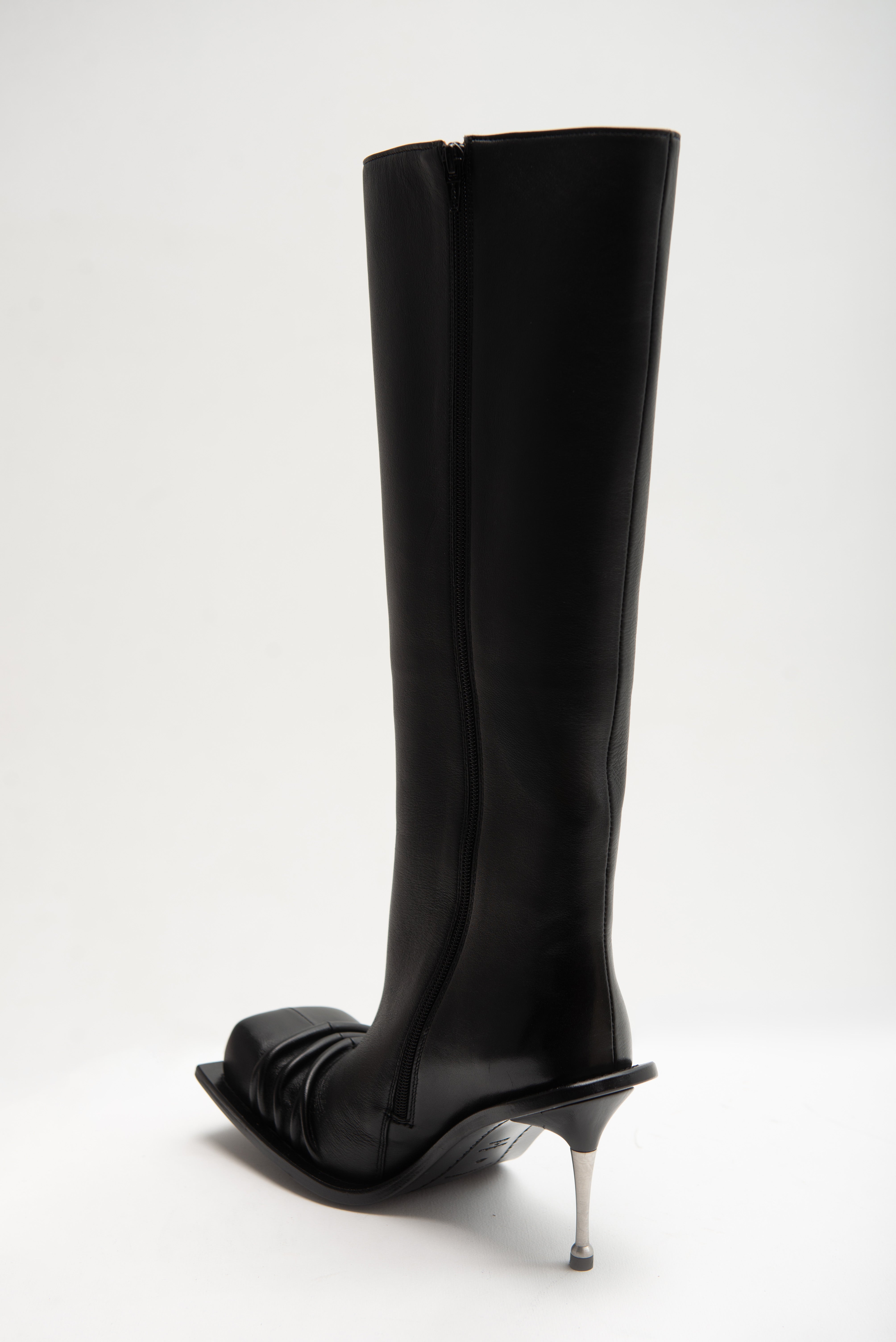 ロングブーツ CASADEI STIVALE SAM+CC.NKNR NERO (1S370A0801 C28849000) Flora in Black for Women | Casadei®