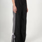 GIADA BOW/WHITE STRIPE NYLON TROUSERS IN BLACK (REGULAR)