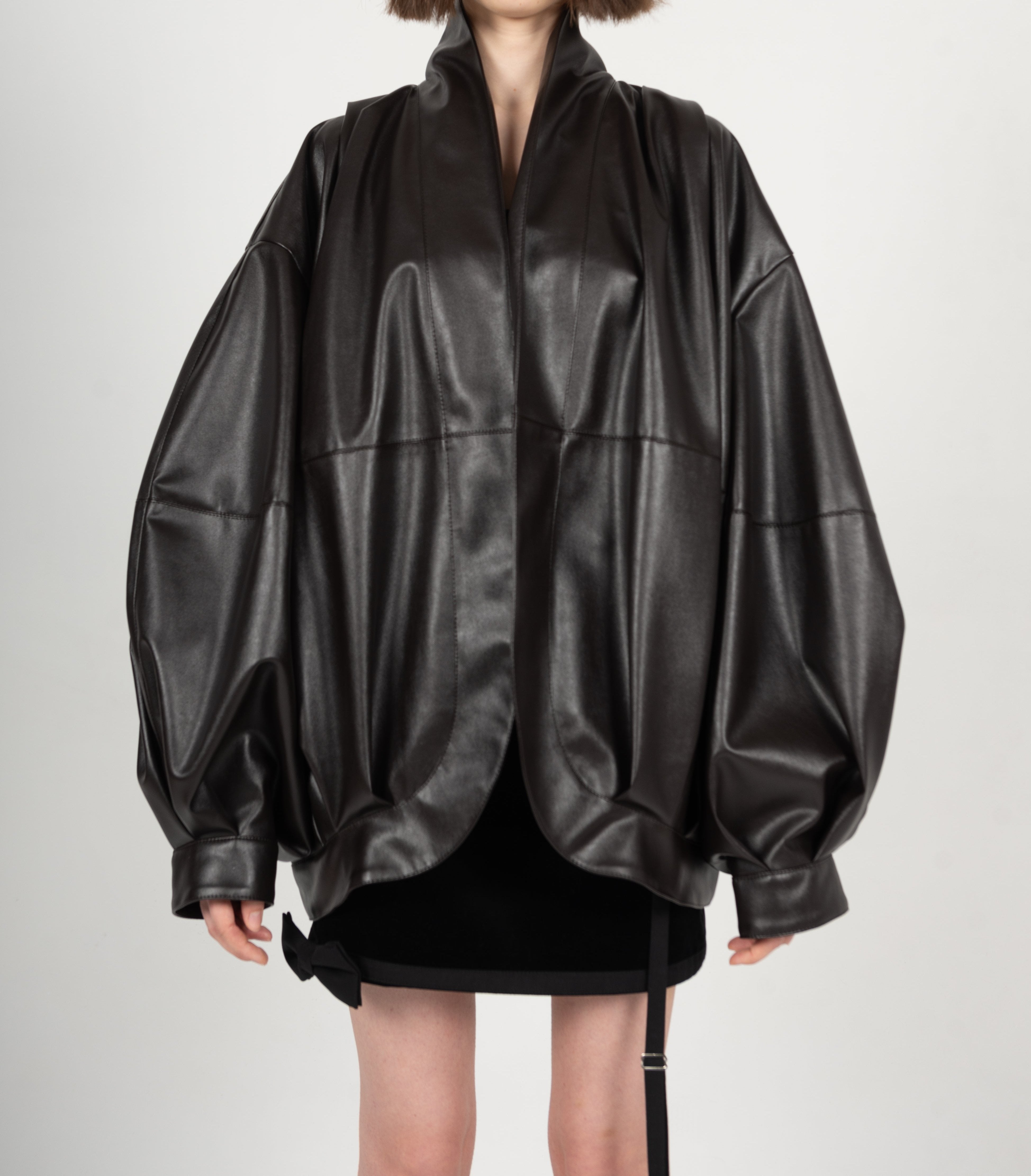 GIGI OVERSIZED LEATHER JACKET – FIDAN NOVRUZOVA