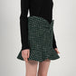 MAHIRA FLOUNCE SKIRT IN GREEN