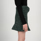 MAHIRA FLOUNCE SKIRT IN GREEN