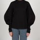 BROOKE CREWNECK TOP IN BLACK