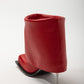 IMAN STILETTO HEEL BOOTS IN RED