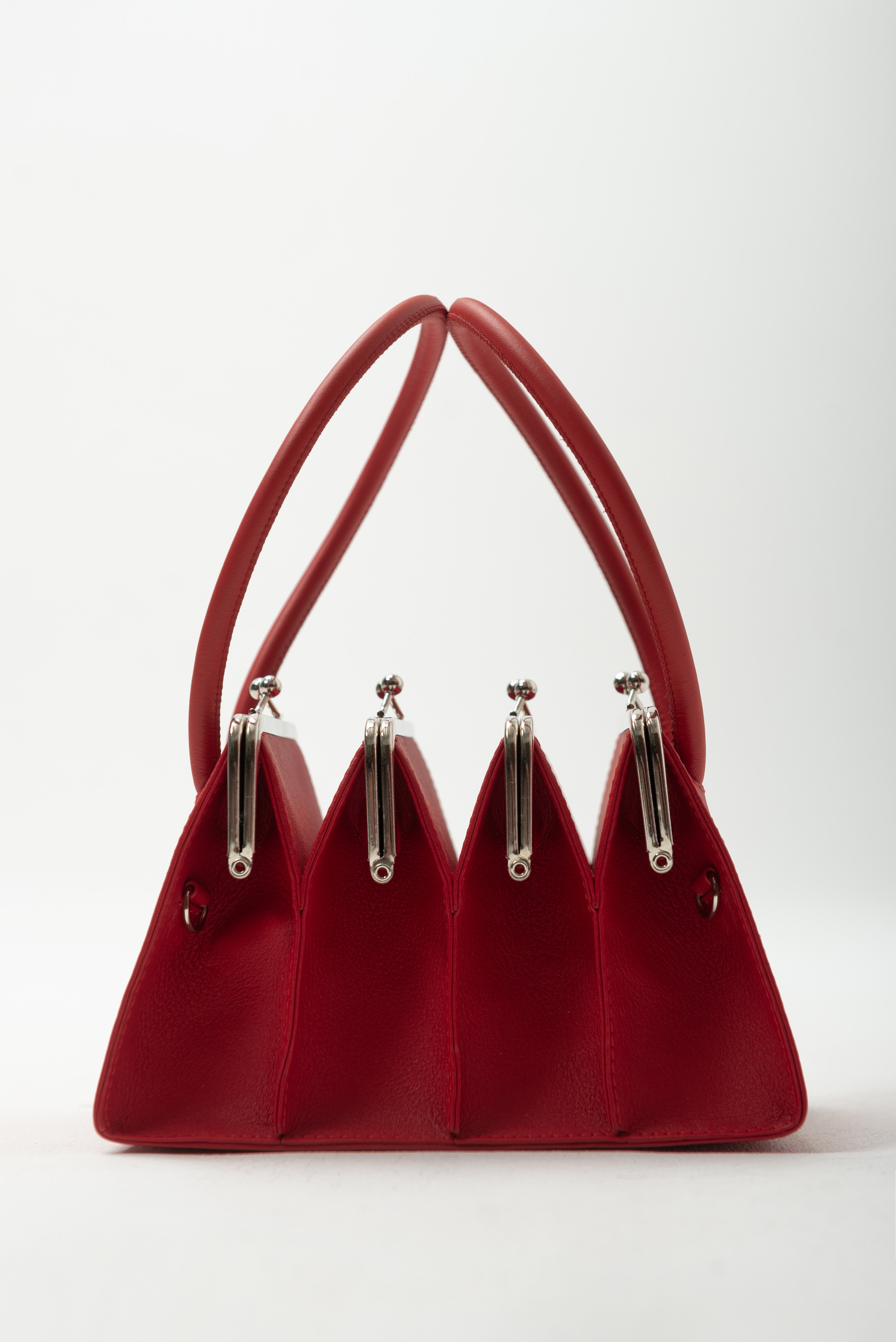 BOA FOUR CLASP BAG IN RED – FIDAN NOVRUZOVA