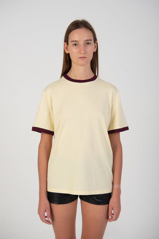 CONTRAST LOOSE FIT T-SHIRT