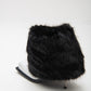 IMAN STILETTO HEEL BOOTS WITH BLACK FAUX FUR