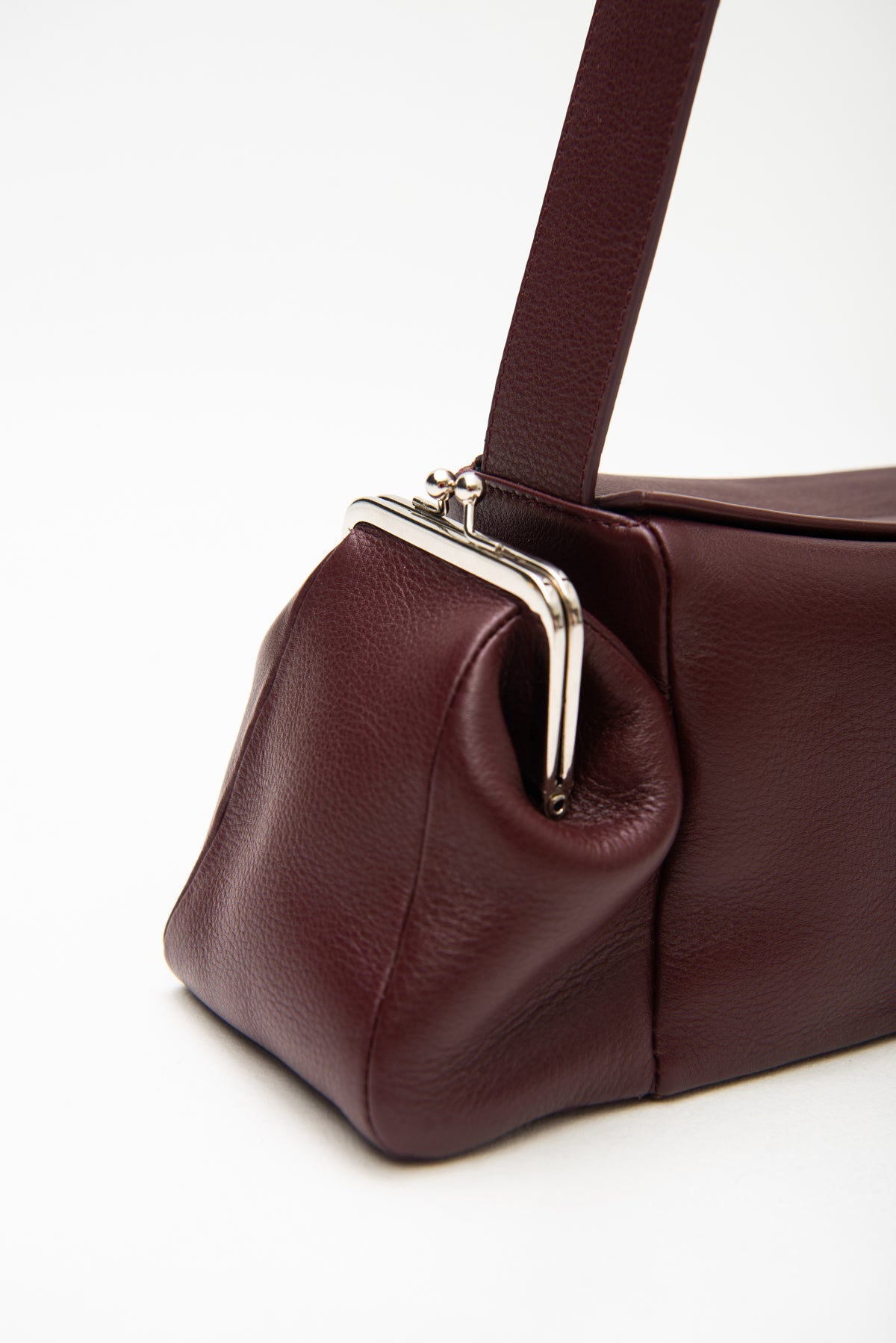 LALA LEATHER BAG IN DARK CHERRY – FIDAN NOVRUZOVA