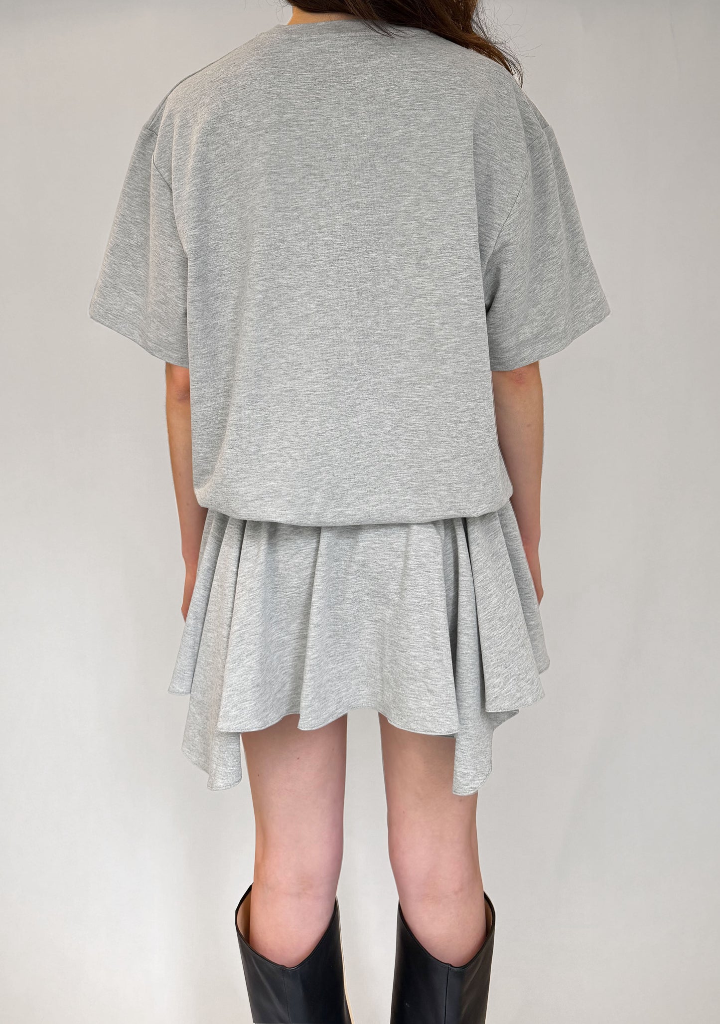 RHEA T-SHIRT DRESS IN GREY