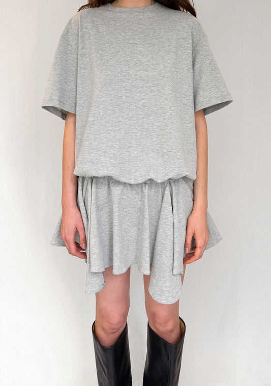 RHEA T-SHIRT DRESS IN GREY