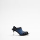 CONVERTIBLE MULE-PUMPS IN BLUE/BLACK OMBRÉ