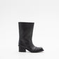 MID-LENGTH CHUNKY HEEL TOE BOOTS