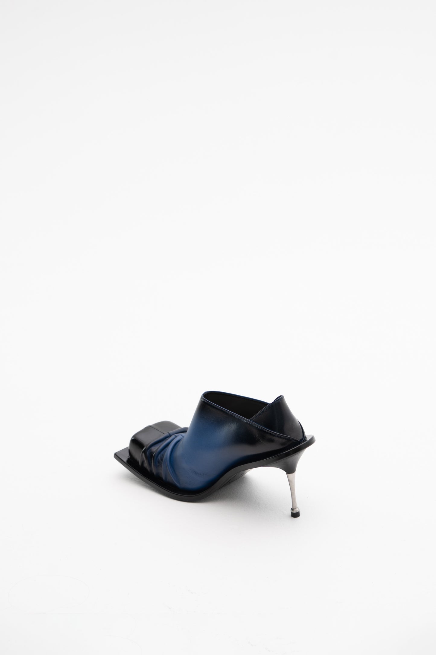 CONVERTIBLE MULE-PUMPS IN BLUE/BLACK OMBRÉ