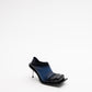 CONVERTIBLE MULE-PUMPS IN BLUE/BLACK OMBRÉ