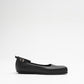 BELLA SQUARE TOE FLATS IN BLACK