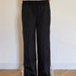 GIADA BOW/WHITE STRIPE NYLON TROUSERS IN BLACK (TALL)