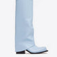 HAVVA CHUNKY HEEL TALL BOOTS IN BABY BLUE