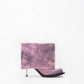 IMAN STILETTO HEEL BOOTS IN PINK VINTAGE PATINA