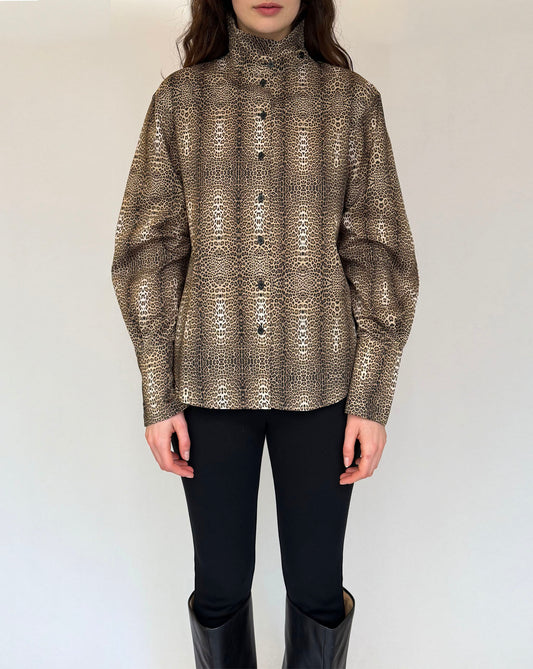 ORLANDO SHIRT IN LEOPARD
