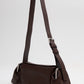 LALA LEATHER BAG IN CHOCOLATE BROWN