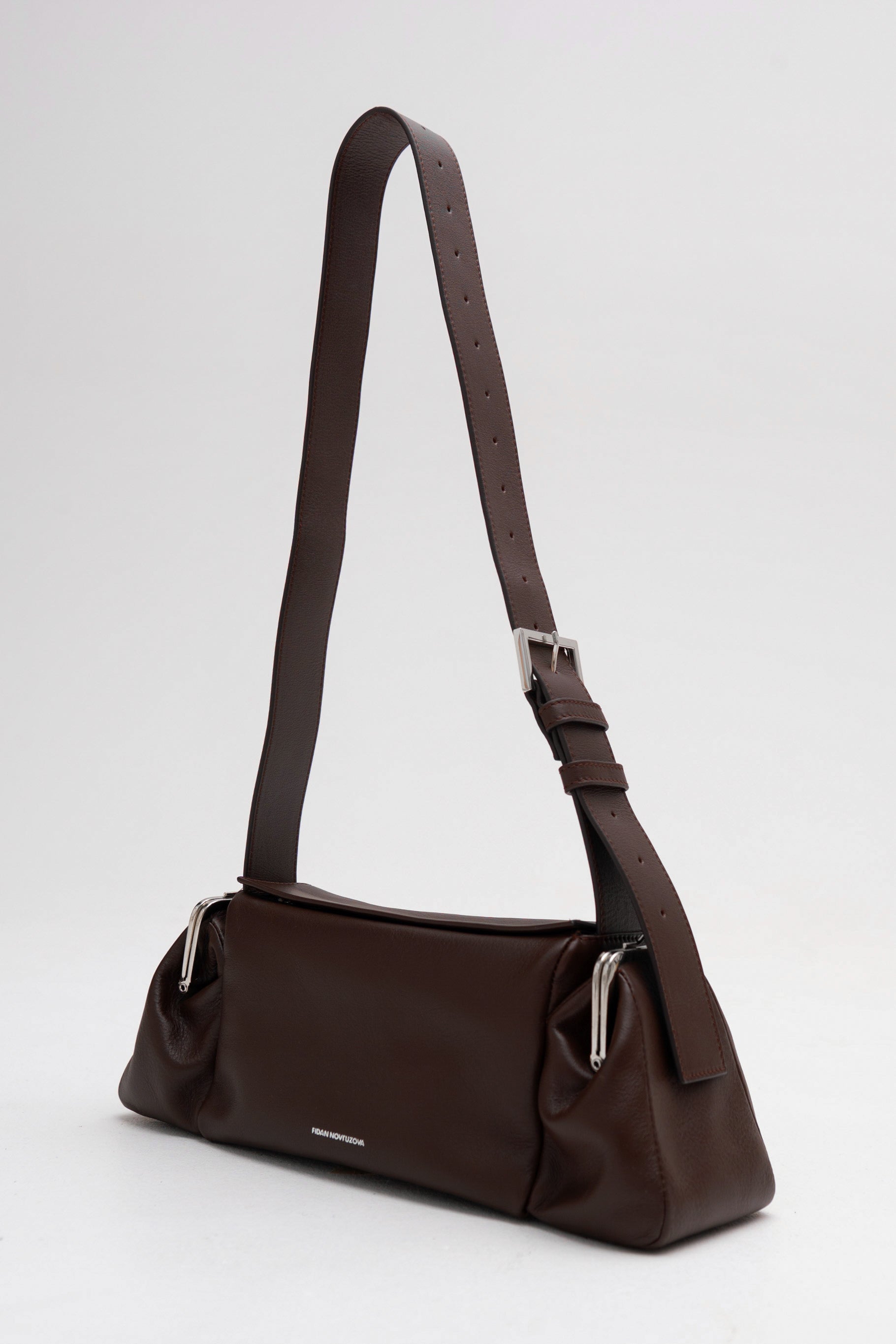 LALA LEATHER BAG IN CHOCOLATE BROWN
