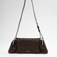 LALA LEATHER BAG IN CHOCOLATE BROWN