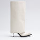 TALL IMAN BOOTS IN CANNOLI CREAM